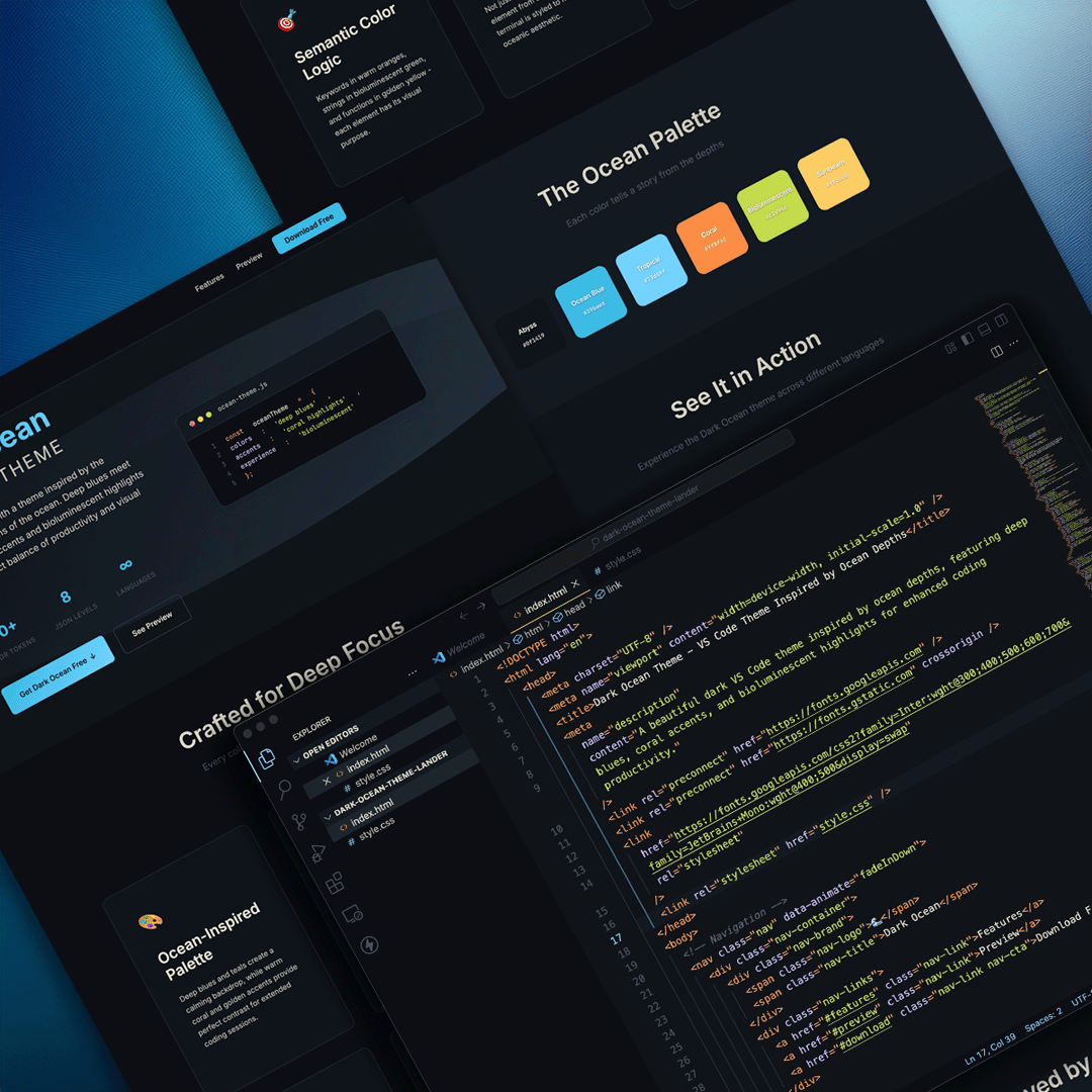 Deep Ocean VS Code Theme
